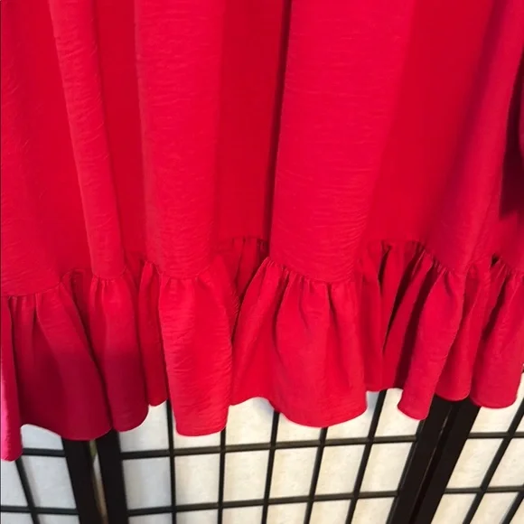 Vince Camuto Red Ruffled Tiered Sundress - Picture 3 of 5